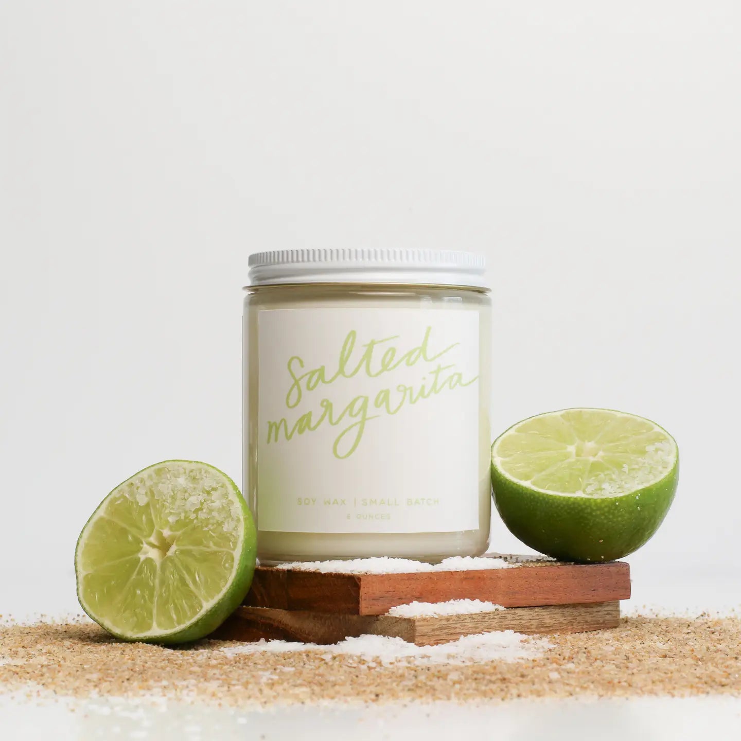 Poured Goods -Salted Margarita: 8 oz Soy Wax