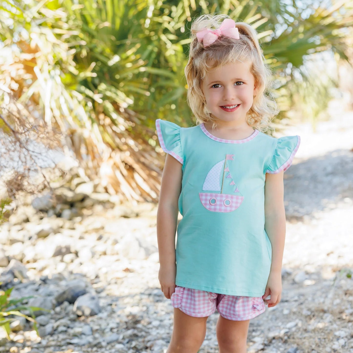 Jellybean - Sailboat Flutter Short Set