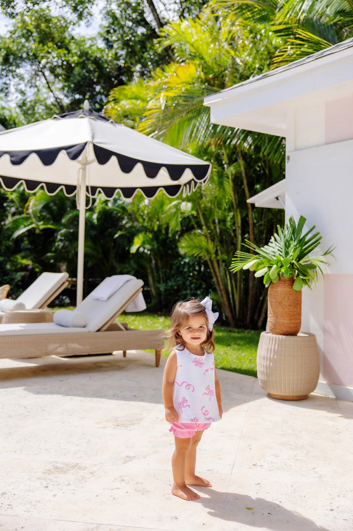 The Beaufort Bonnet Company - Bettye Bloomer Set - Never Too Many Bows (HHP)/Hamptons Hot Pink