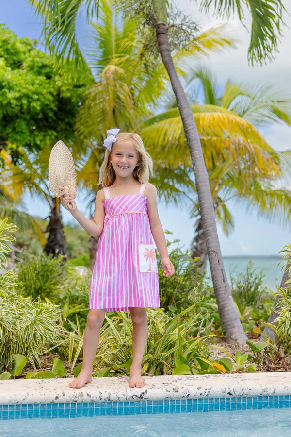 Sea Wall Stripe Winter Park Pink Millie Day Dress