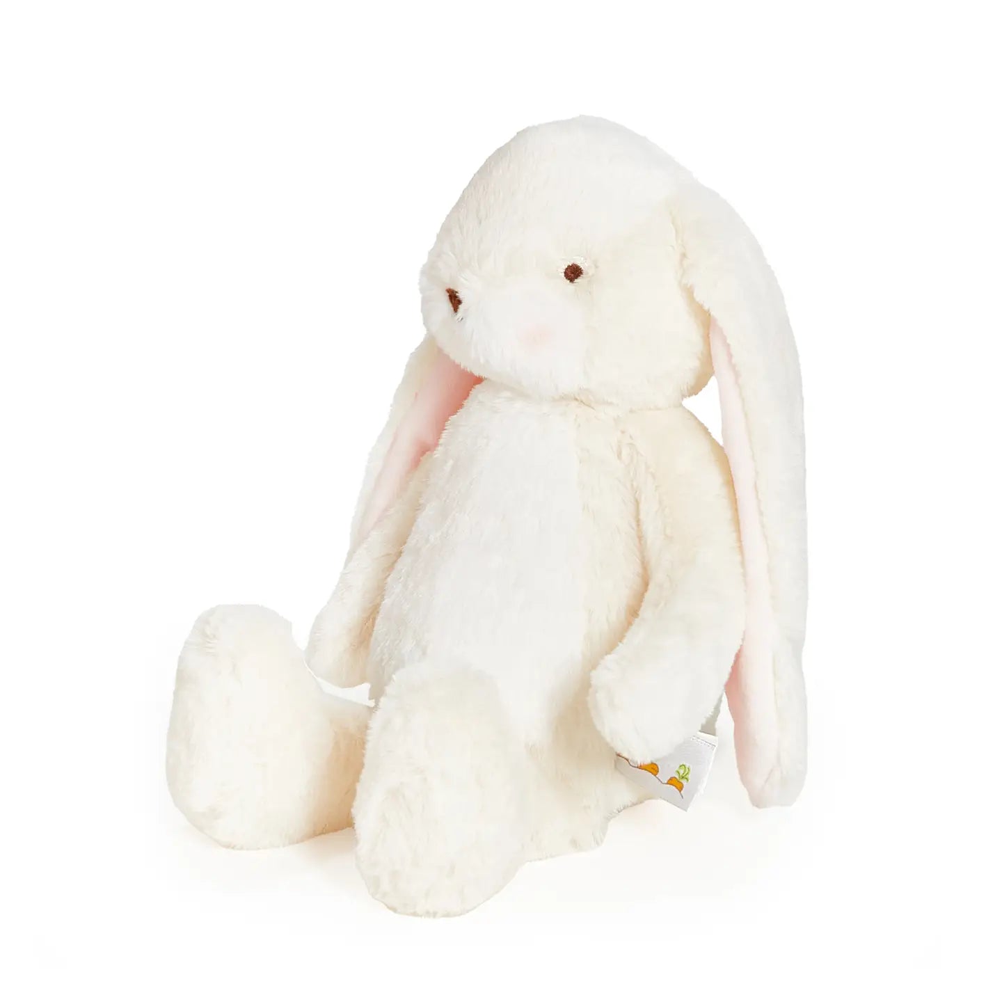 Cream Little 12-inch Nibble Bunny plush toy by Bunnies By the Bay, soft and cuddly with detailed bunny features.