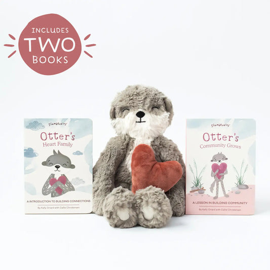 Otter's Building Connections Plush Set - with 2 Books!