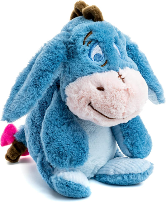 Disney Eeyore small plush toy by Kids Preferred featuring soft, gray fabric and embroidered facial details.