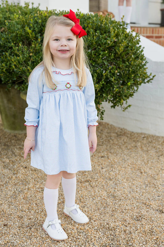 Smocked Wreath Sara Dress