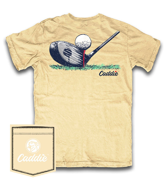 Youth lined-up shirt by Caddie, featuring a casual design with a lined pattern, shown on a hanger against a plain background.