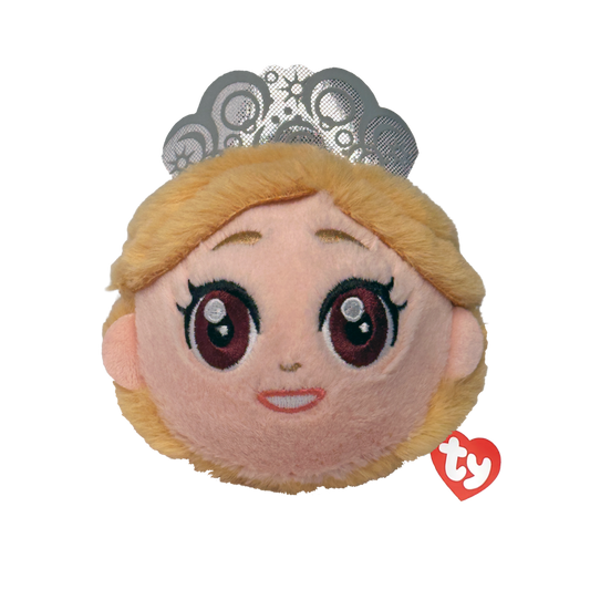 Ty Glinda Beanie Bouncer plush toy with soft fabric and embroidered details, showcasing its cute, round face and colorful design.