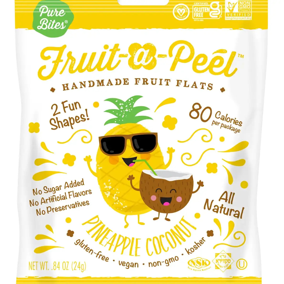 Fruit-a-Peel - Pineapple Coconut Fruit Flats