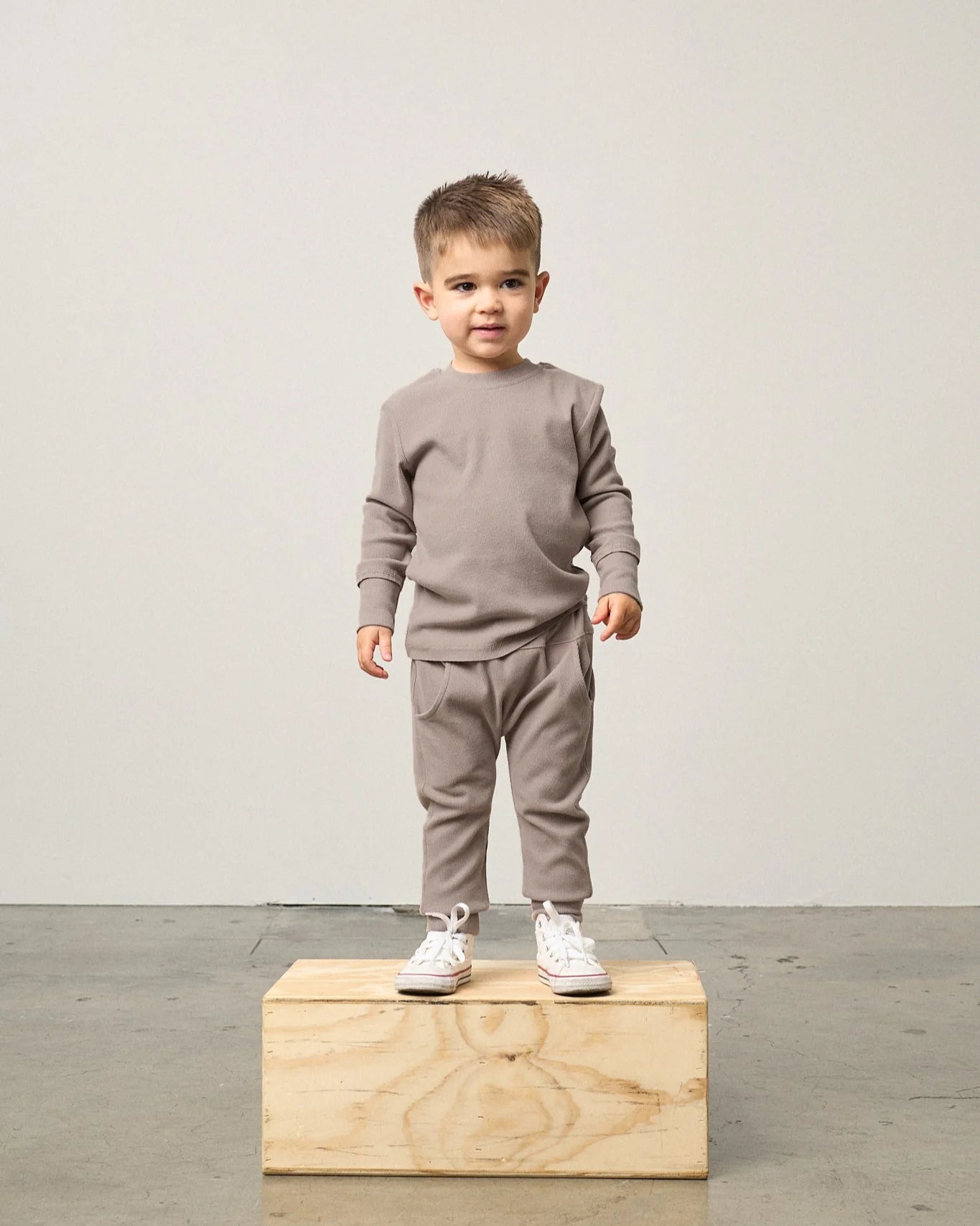 Mushroom Ribbed Jogger