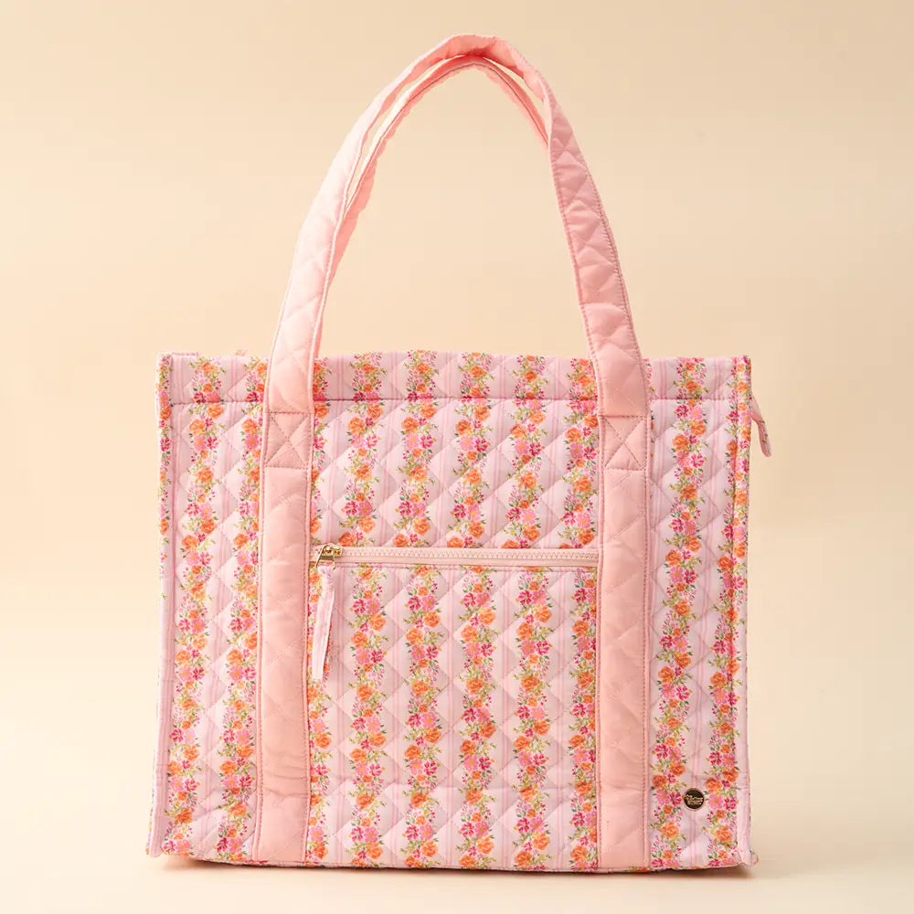 The Darling Effect - The Everyday Quilted Tote Bag-Petal Parade Pink