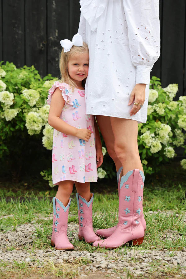 Cute to Boot Ruehling Ruffle Dress