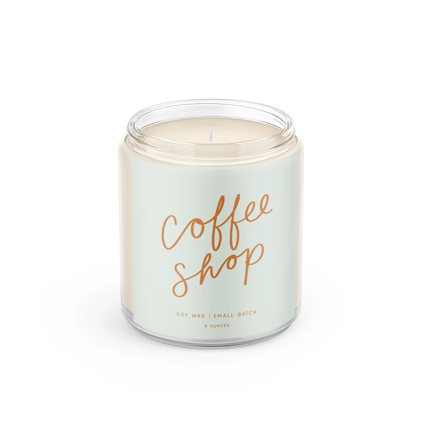 Poured Goods - Coffee Shop: 8 oz Soy Wax