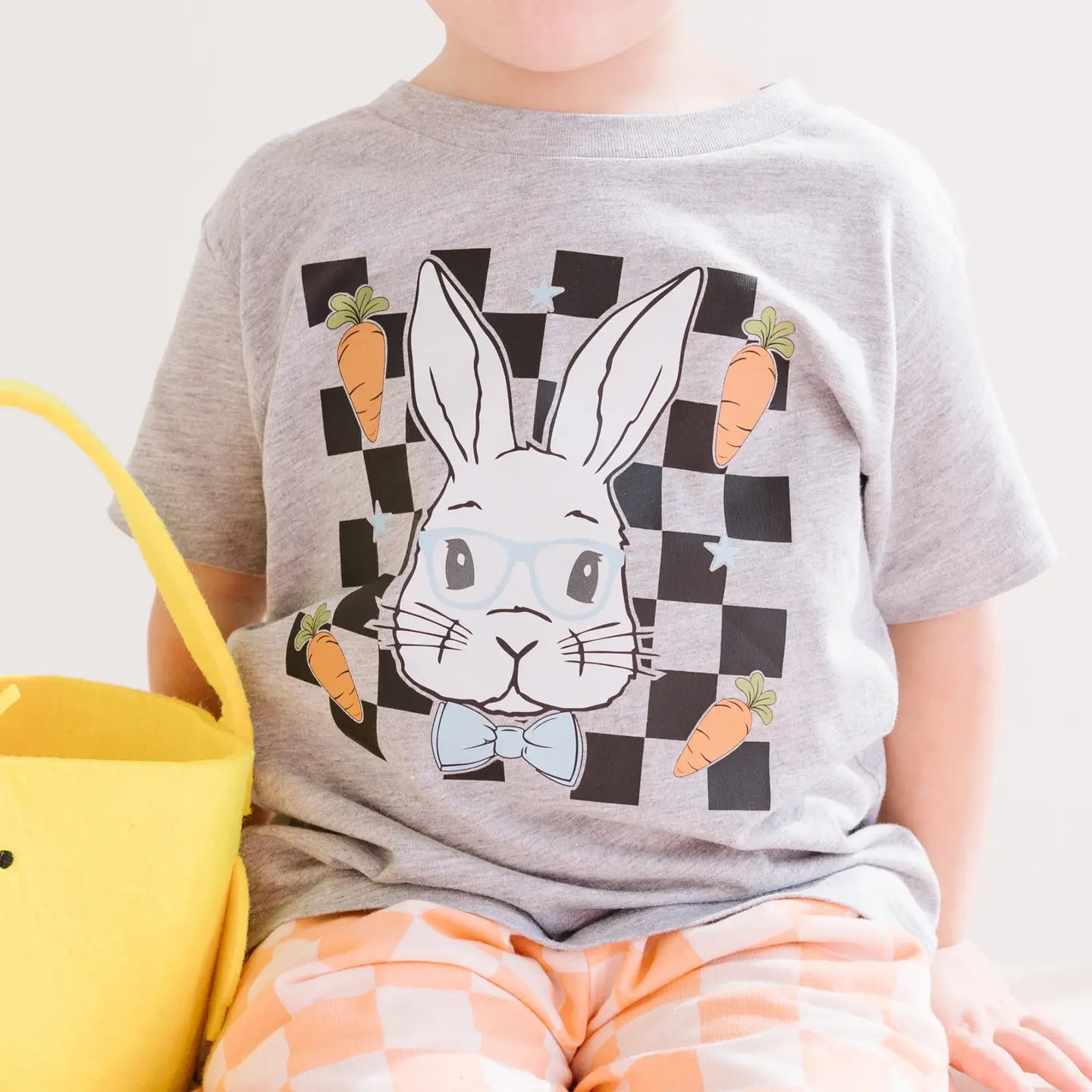 Cotton Tail Bunny Bow Tie Toddler and Youth Easter Shirt