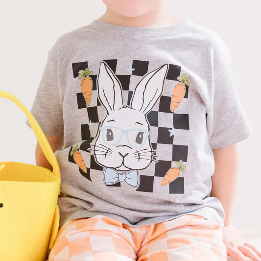 Cotton Tail Bunny Bow Tie Toddler and Youth Easter Shirt