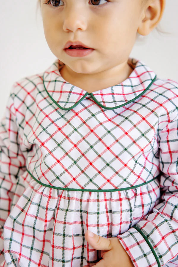 Old Town Tattersall/Grier Green Long Sleeve Bradford Bubble