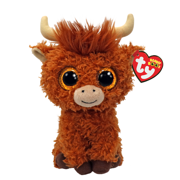 Soft plush Alfie teddy bear by Ty with a friendly face and beige fur, perfect for cuddling and gifting.