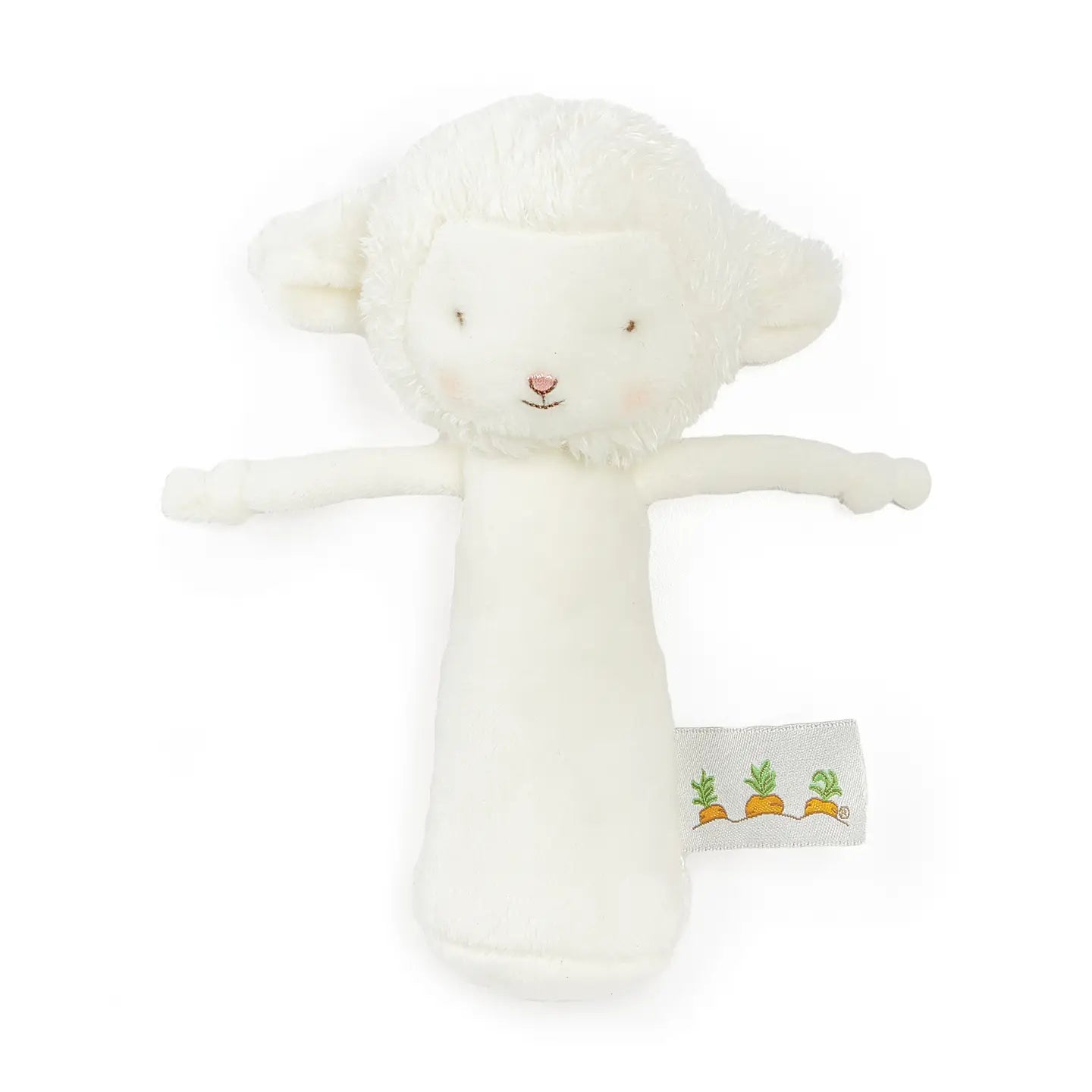 White Lamb Friendly Chime Rattle