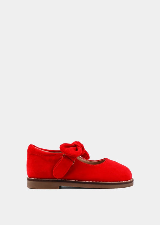 Red Suede Allegra Mini