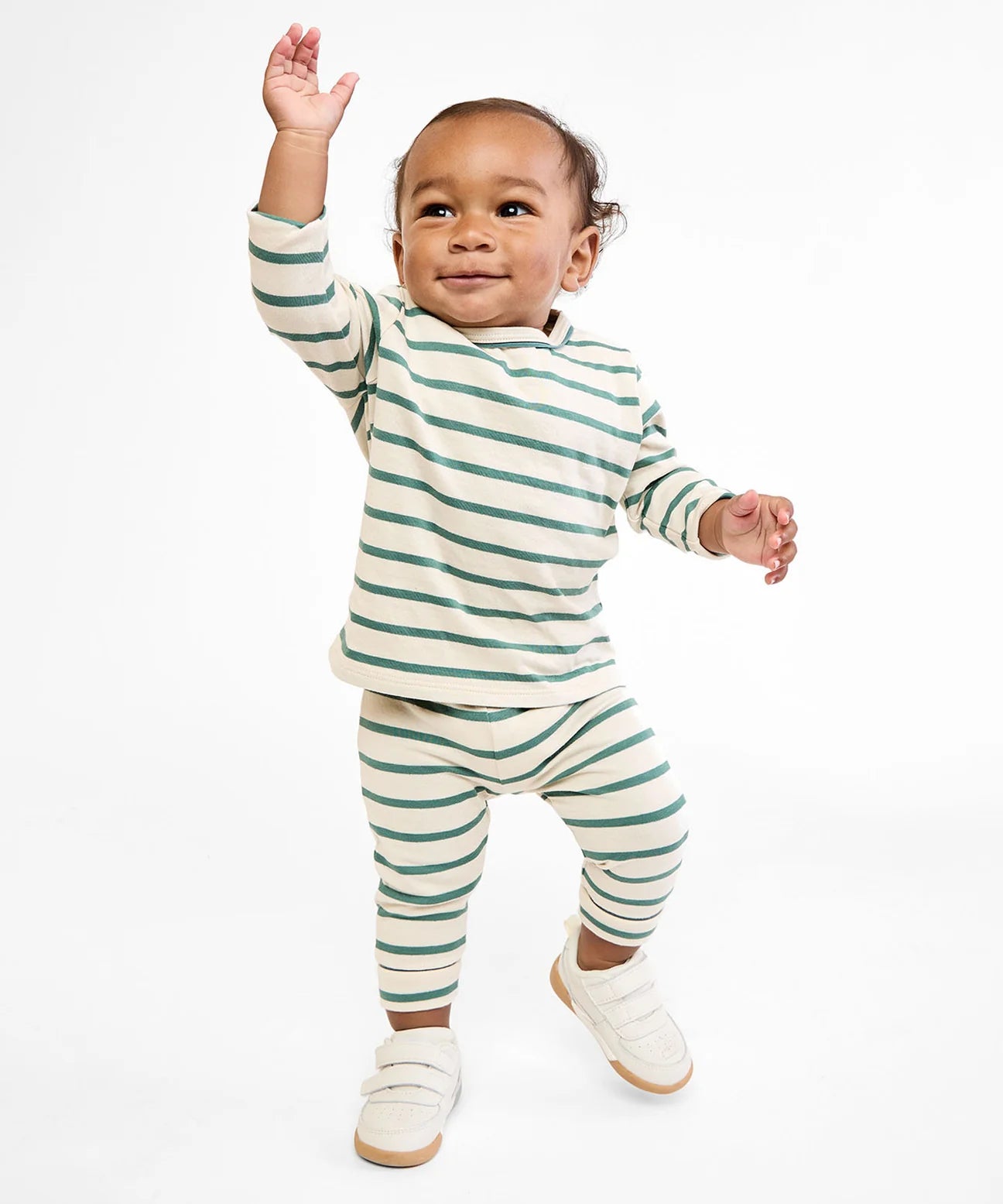 Pine Stripe Andy Baby Legging