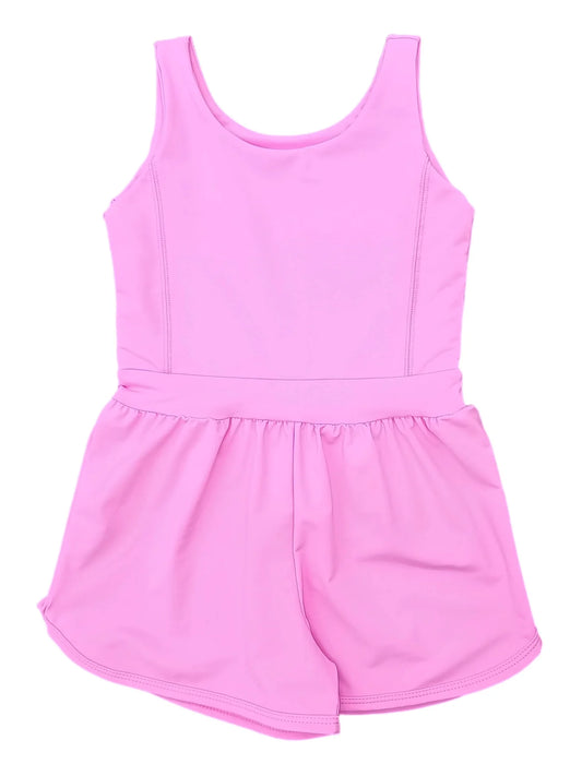 James & Lottie - Pink Athleisure Romper BE
