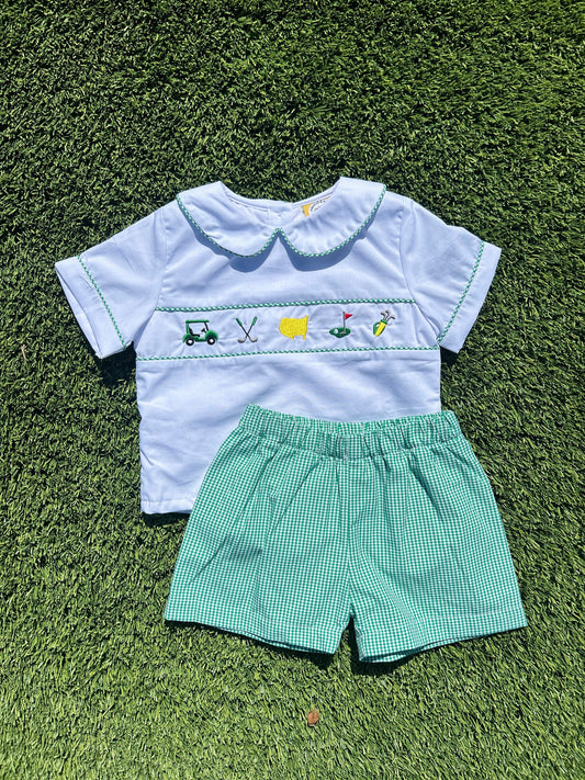 Hibiscus & Honey - Par-Tee Woven Boys Short Set