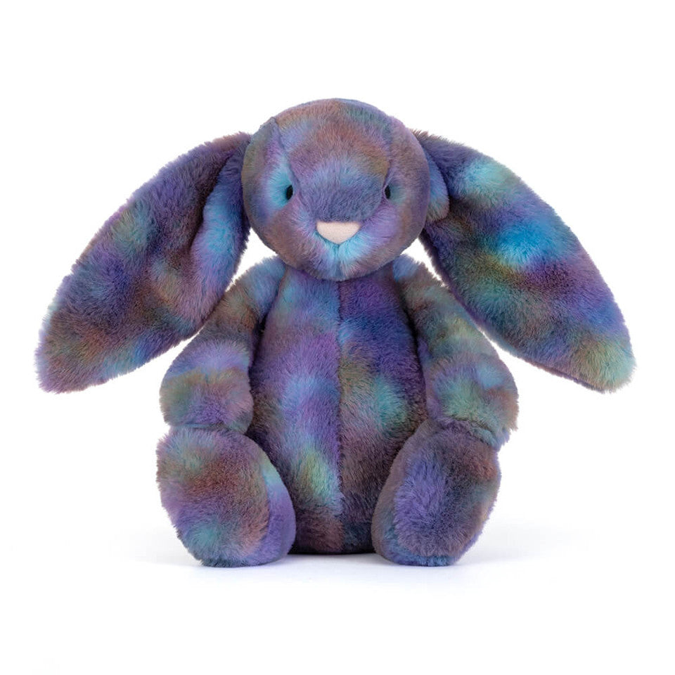 Jellycat Zodihop Luxe Bunny Original plush toy with soft fur and embroidered features, ideal for cuddling and gentle play.