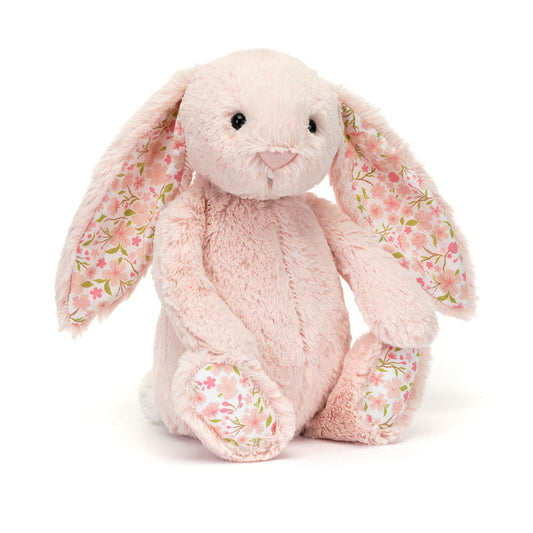 Soft Blossom Blush Bunny 'Cherry' by Jellycat, plush stuffed animal with adorable bunny design and cherry accents.