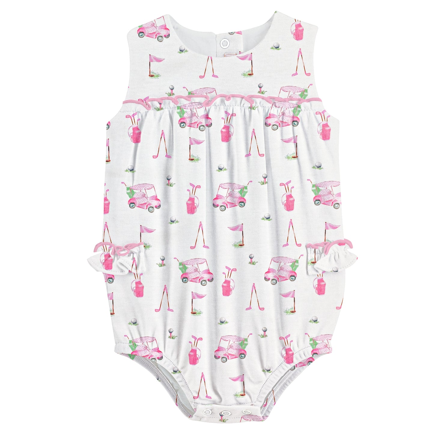Baby Club Chic - Pink Golf Printed Bubble
