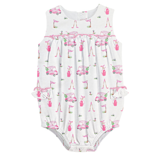 Baby Club Chic - Pink Golf Printed Bubble