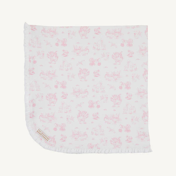 Hamptons Hot Pink Sir Propers Sweet Arrival Buggy Blanket