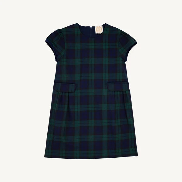 Berwick Black Watch/Nantucket Navy Betts Bow Dress