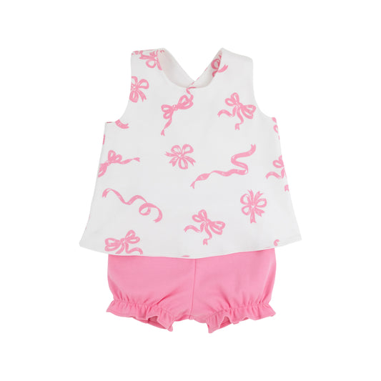 The Beaufort Bonnet Company - Bettye Bloomer Set - Never Too Many Bows (HHP)/Hamptons Hot Pink