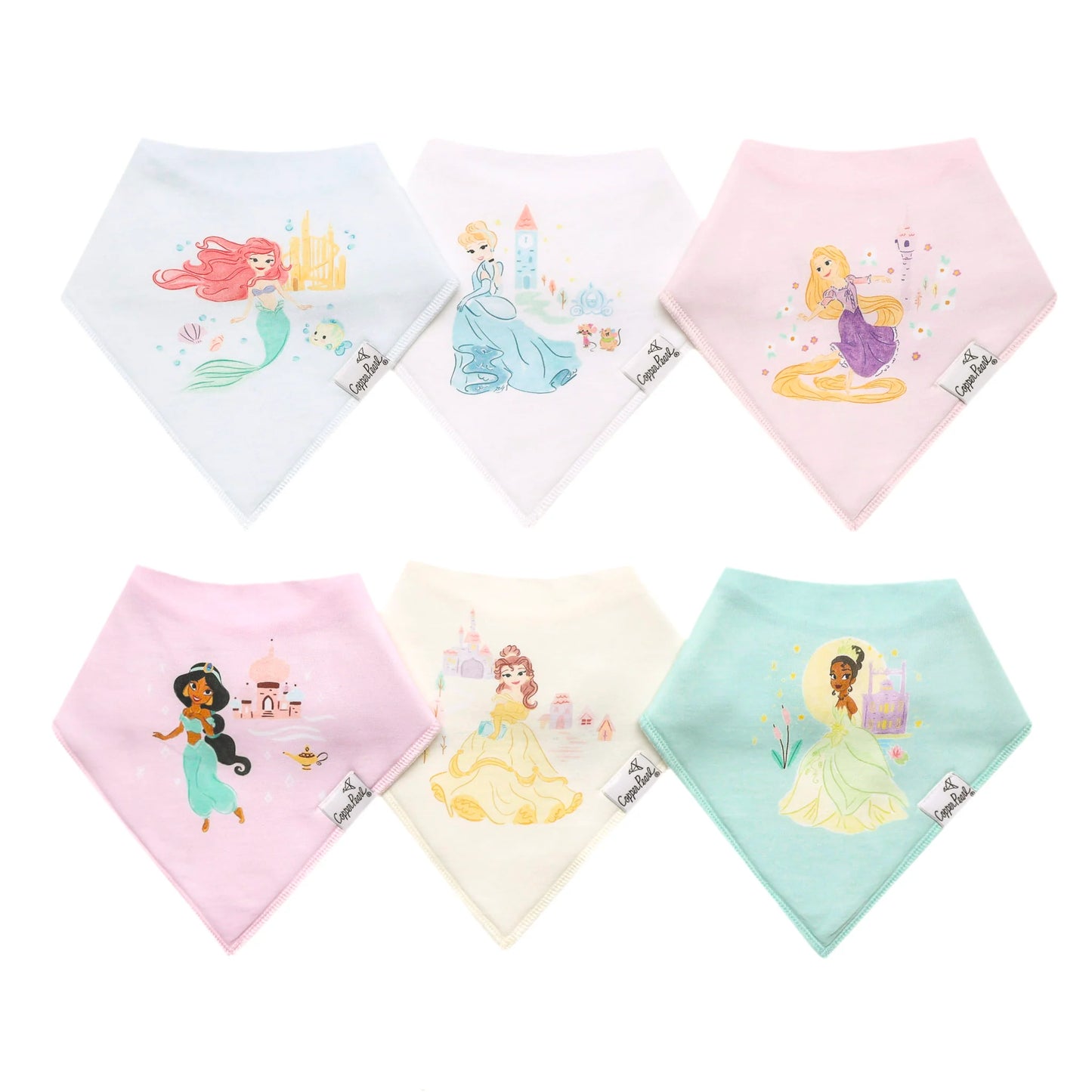 Disney Princess Bandana Bib Set (6-pack)