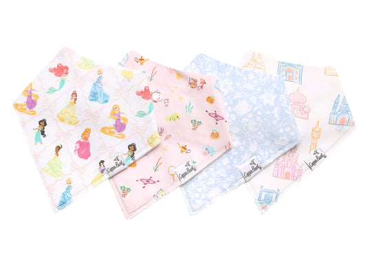 Disney Princess Bandana Bib Set (4-Pack)