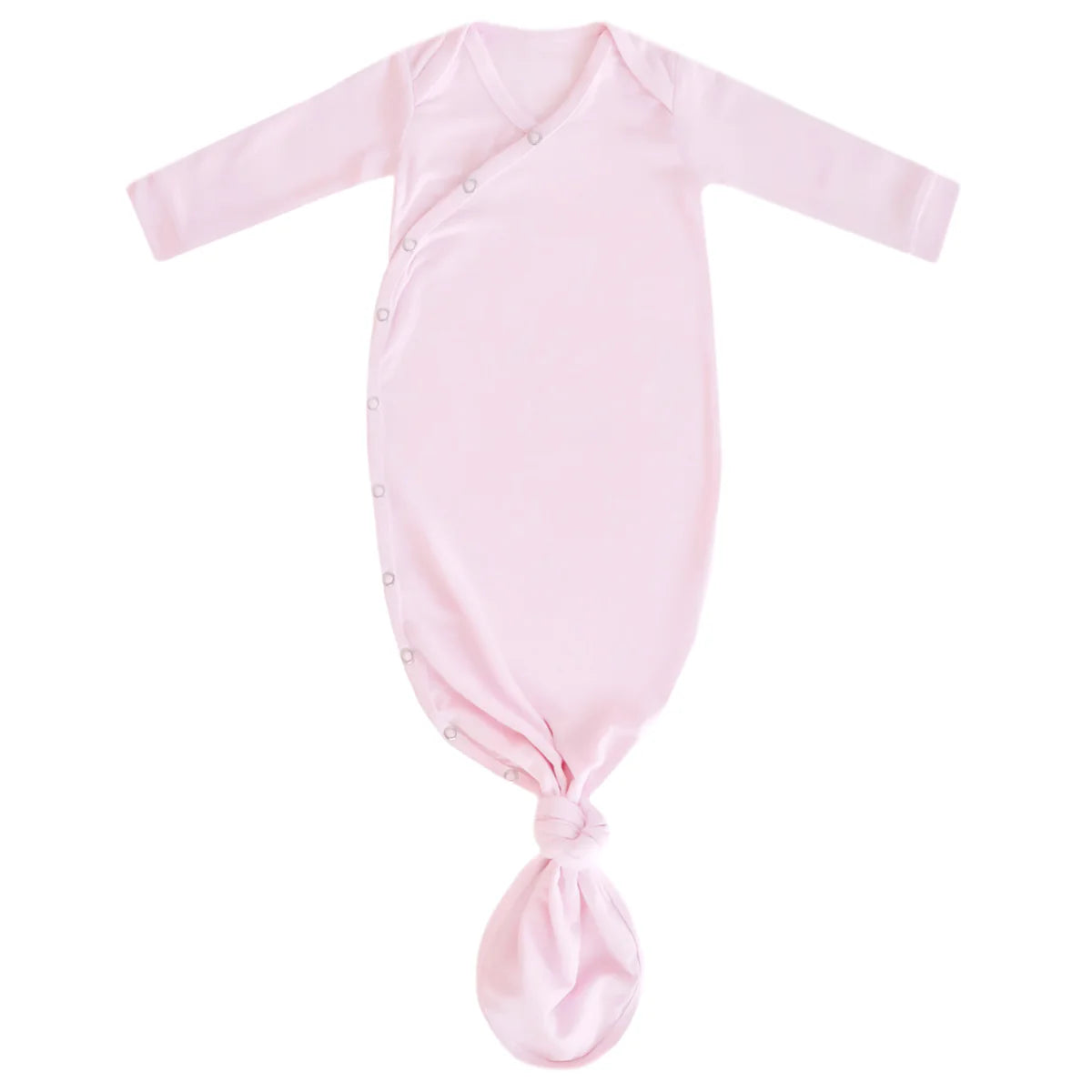 Copper Pearl Blossom Knotted Gown for babies, featuring a soft fabric and delicate blossom design with a knotted front.