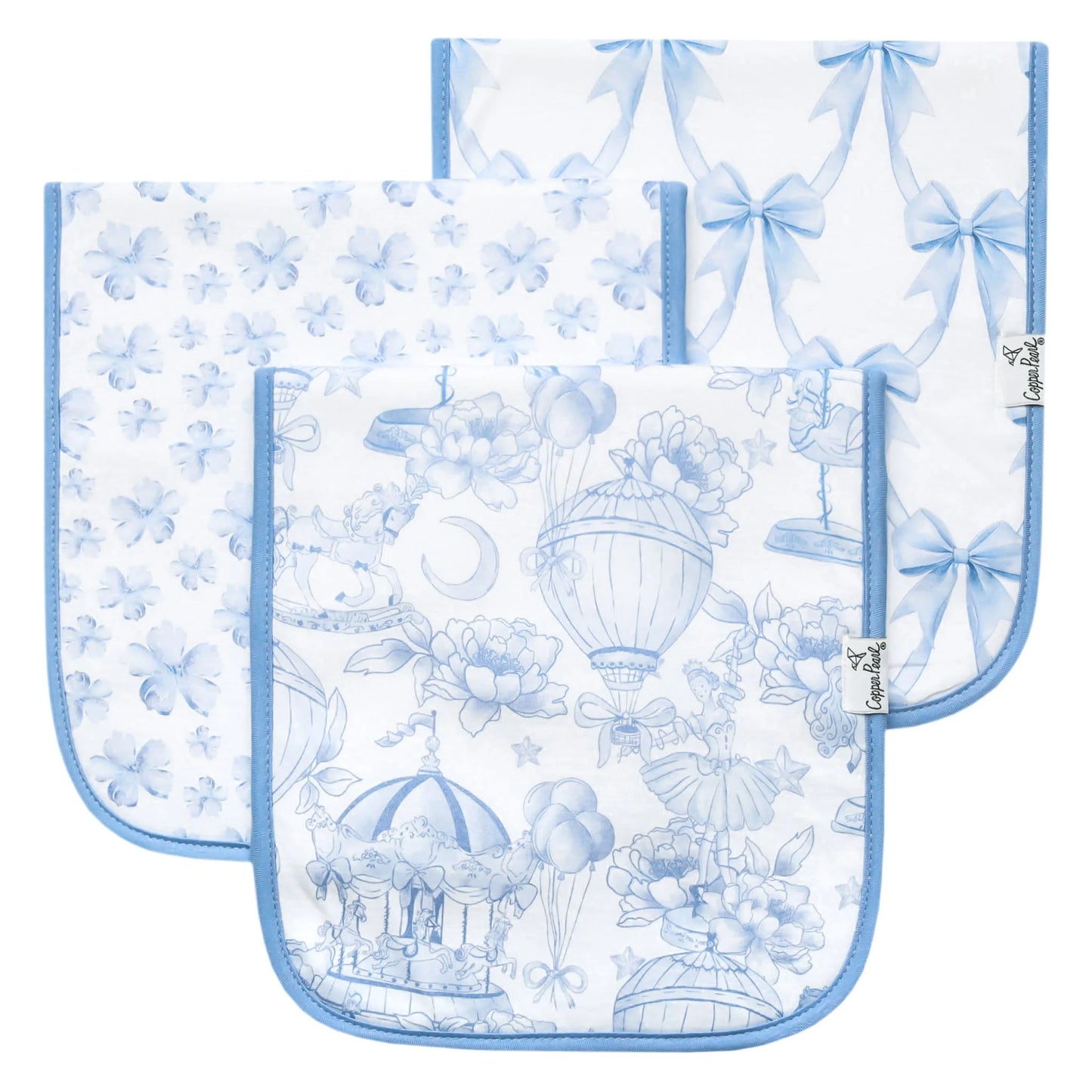 Vintage Carnival Premium Burp Cloths