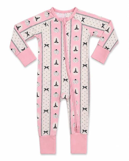 Pretty Little Pumpkin Zipper Romper