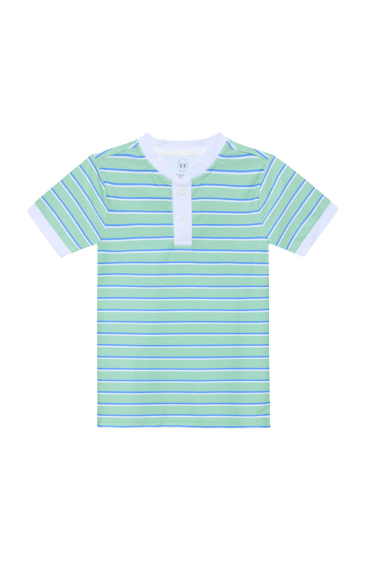 Palm Green Baseline Stripe Blade Shirt