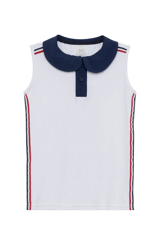 Courtside Kids - Liberty White Girly Girl Tank