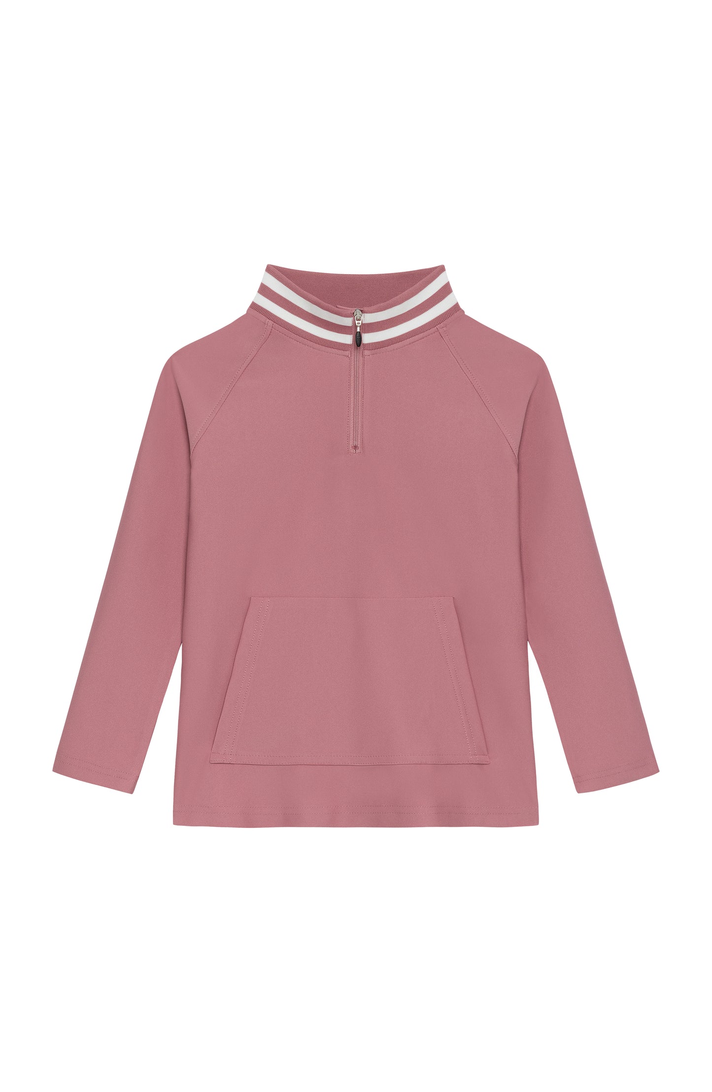 Dusty Pink Retro Half-Zip