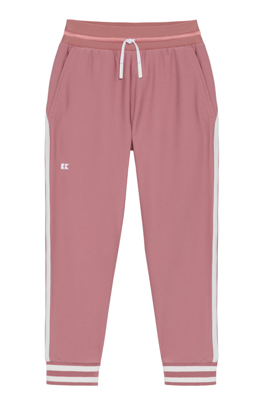 Dusty Pink Retro Warm-Up Jogger