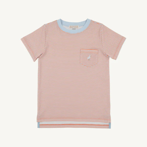 Seashore Sherbert & Buckhead Blue Stripe Carter Crewneck