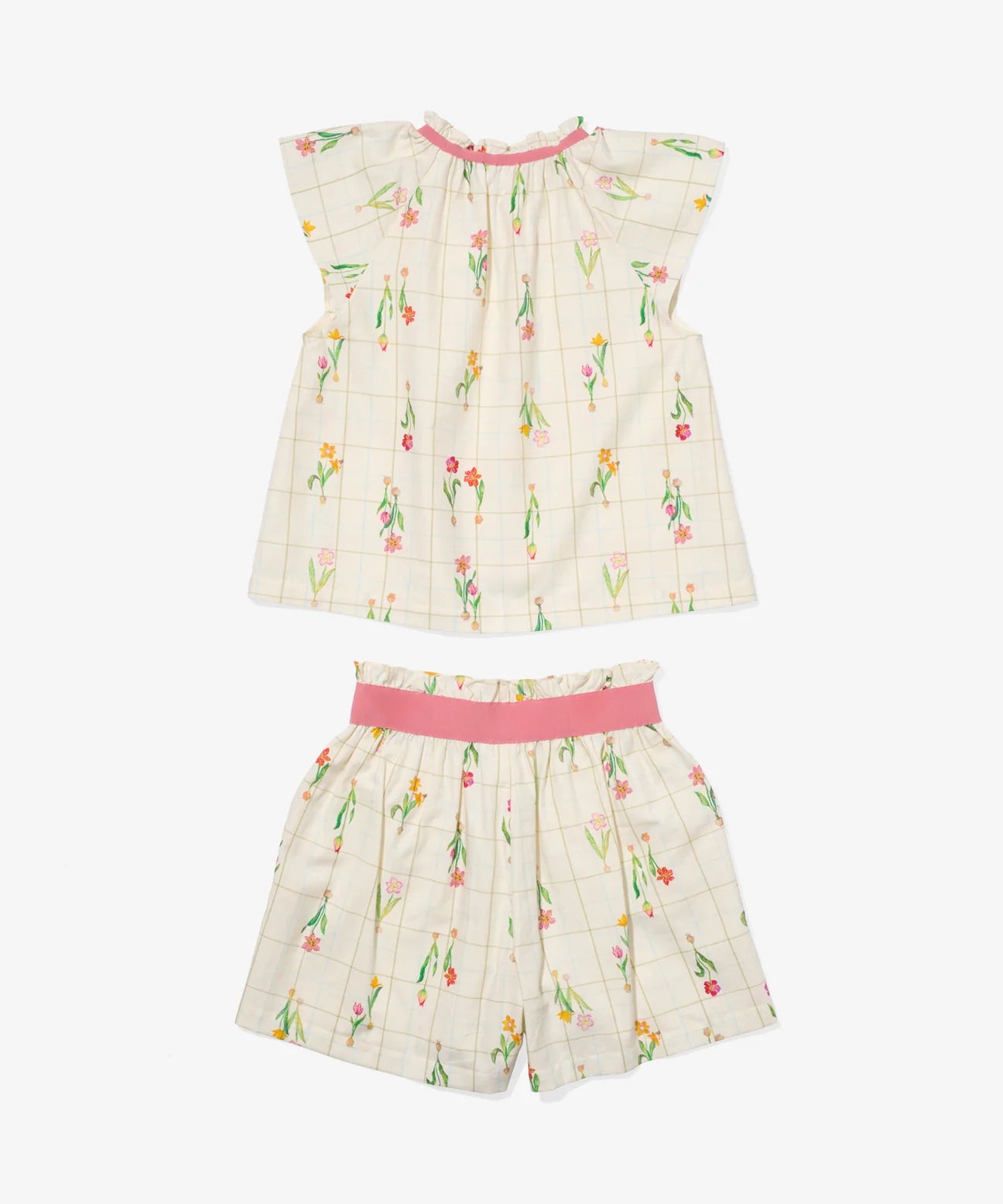 Oso & Me Dutch Baby Cecil short set featuring a lightweight, comfortable fabric with a playful pattern, ideal for casual wear.
