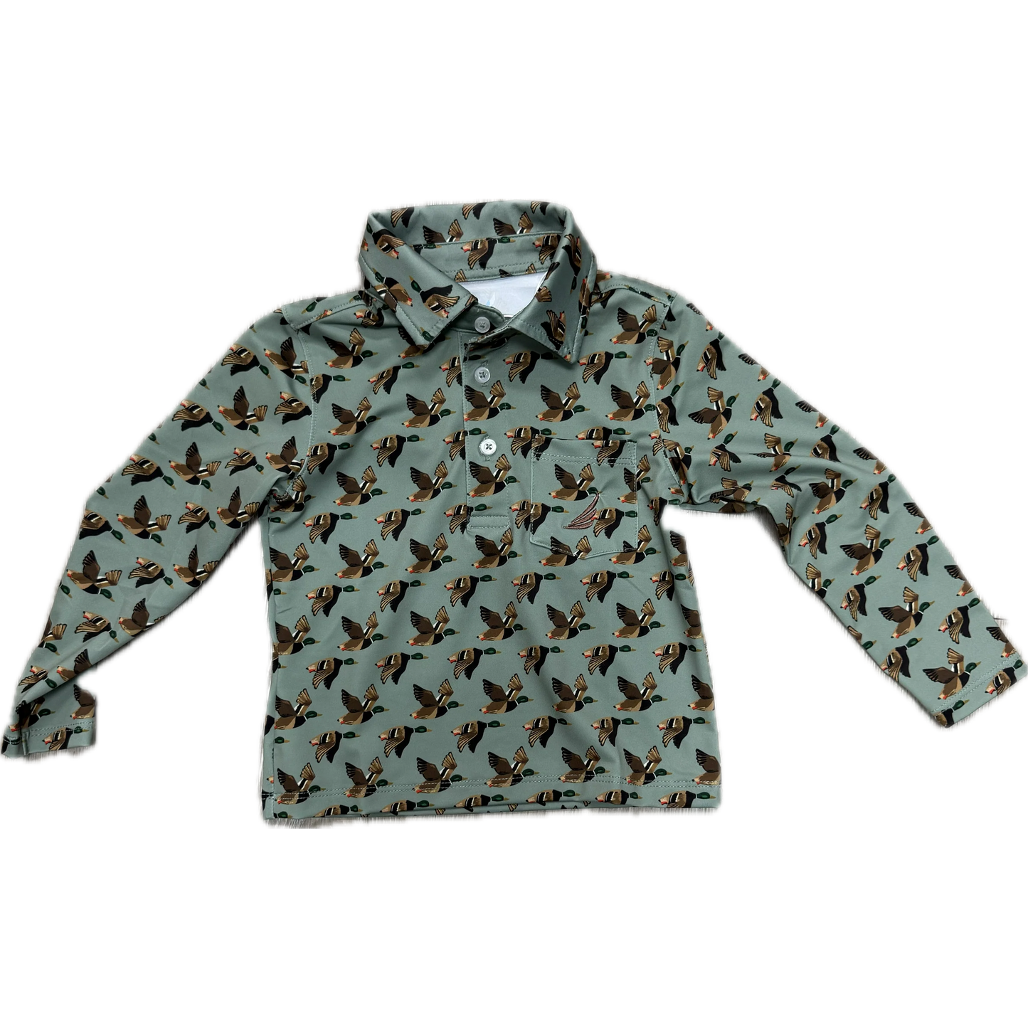 Miles - Performance Duck Print Polo L/S