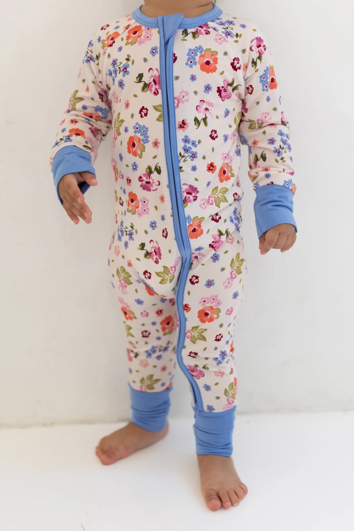 Clara Floral Zipper Romper