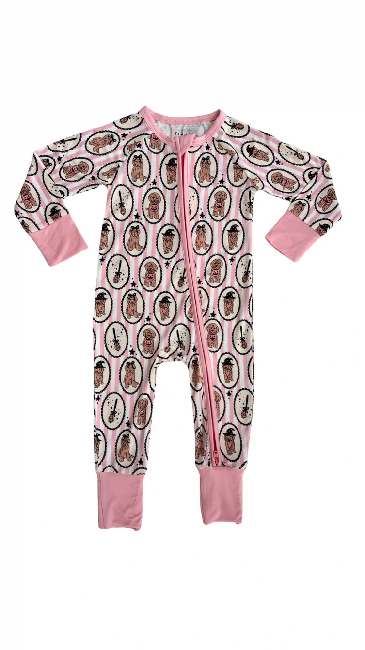 Howl-o-Ween Pups Zipper Romper