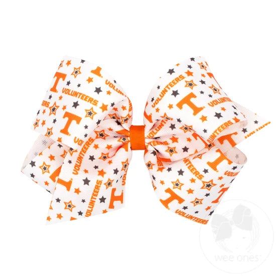 Collegiate Logo Print Hair Bow