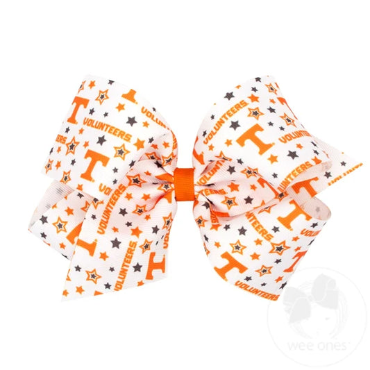 Collegiate Logo Print Hair Bow