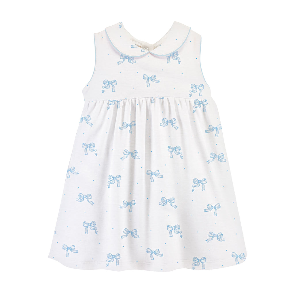 Baby Club Chic - Pretty Blue Bows Toddler Dress