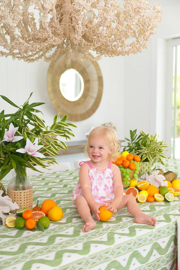 Bridgetown Harbour Hand Block Rosey Romper