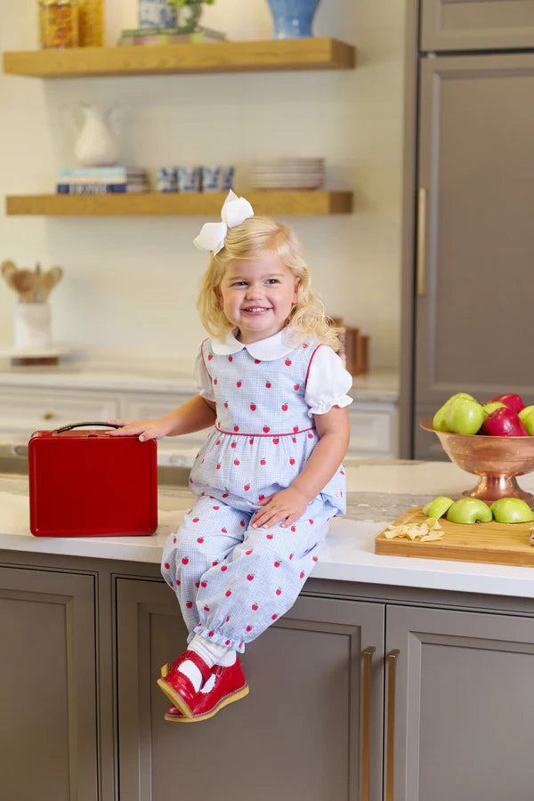 The Beaufort Bonnet Company - Sleeveless Rebecca Romper Apple of My Eye